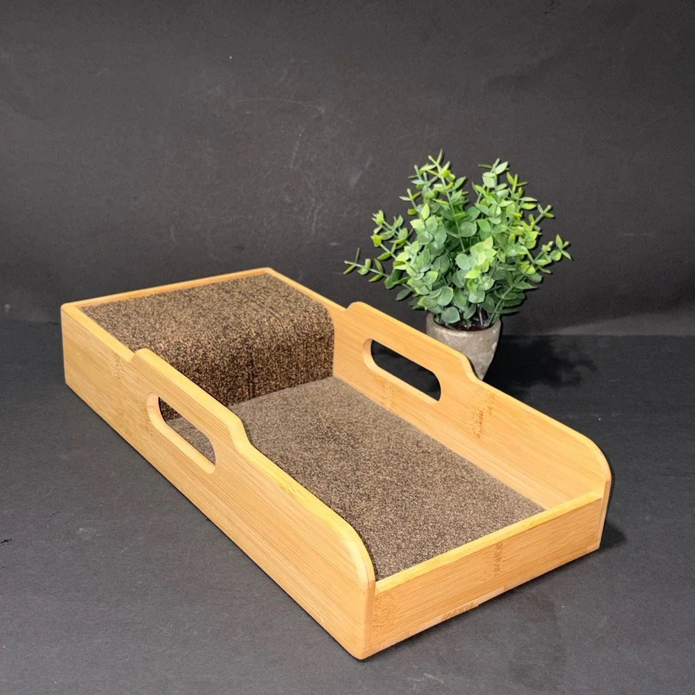 Knife Dock Bamboo Wood with Cork Inserts Dock Knife Organizer Drawer 15